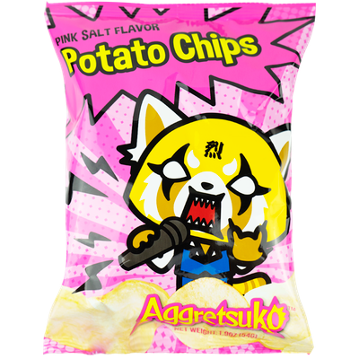 Aggretsuko Pink Salt, Potato Chips