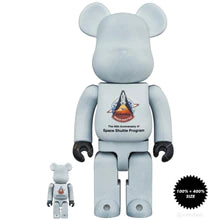 Space Shuttle 100% + 400% Bearbrick Set by Medicom Toy