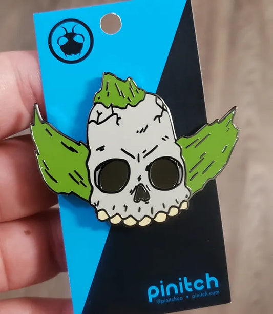 Krusty skull pin